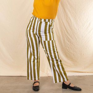 NWT Big Bud Press Vintage Stripe Pants - Olive